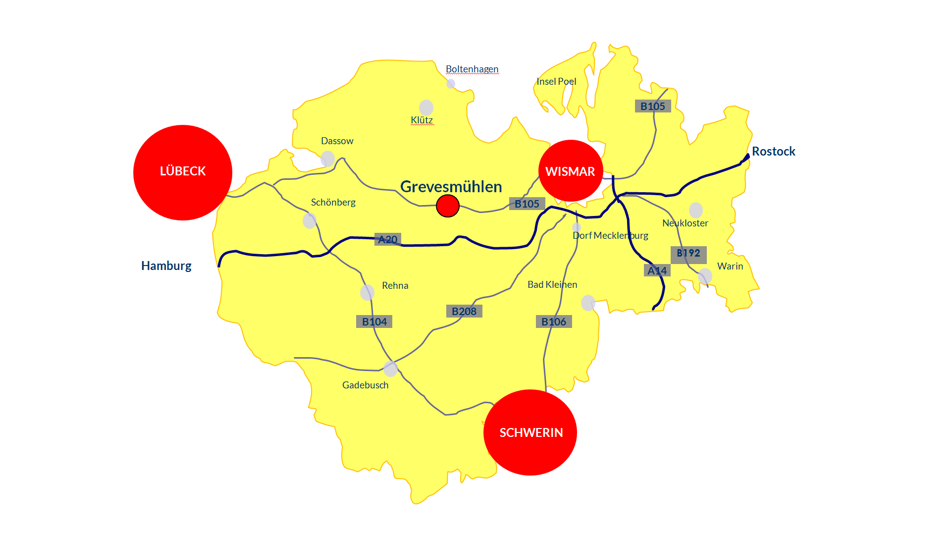 Lageplan Standort Grevesmühlen